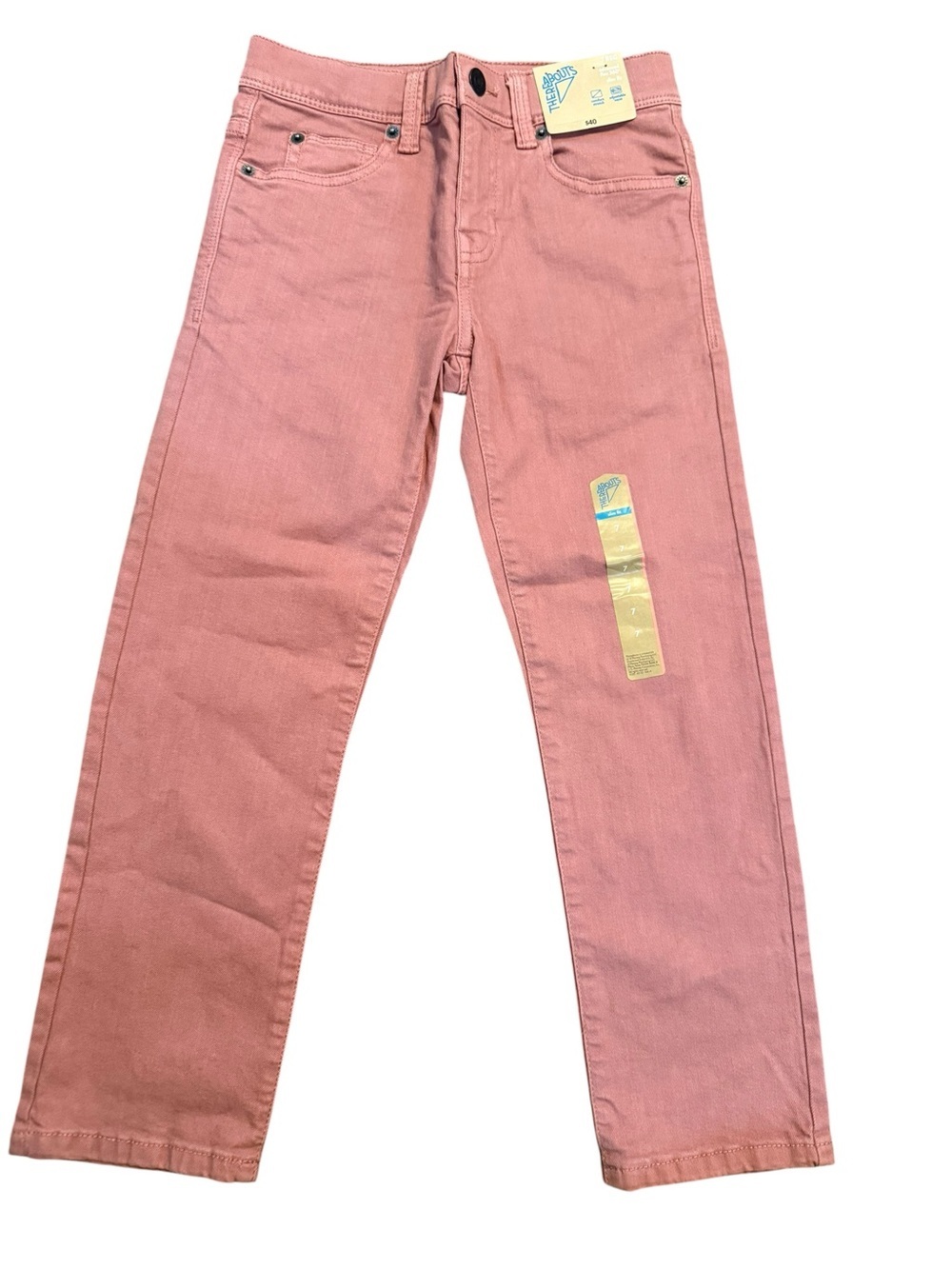 Girls ThereAbouts stretchy jeans in color gentle rose NWT Size 7 Reg